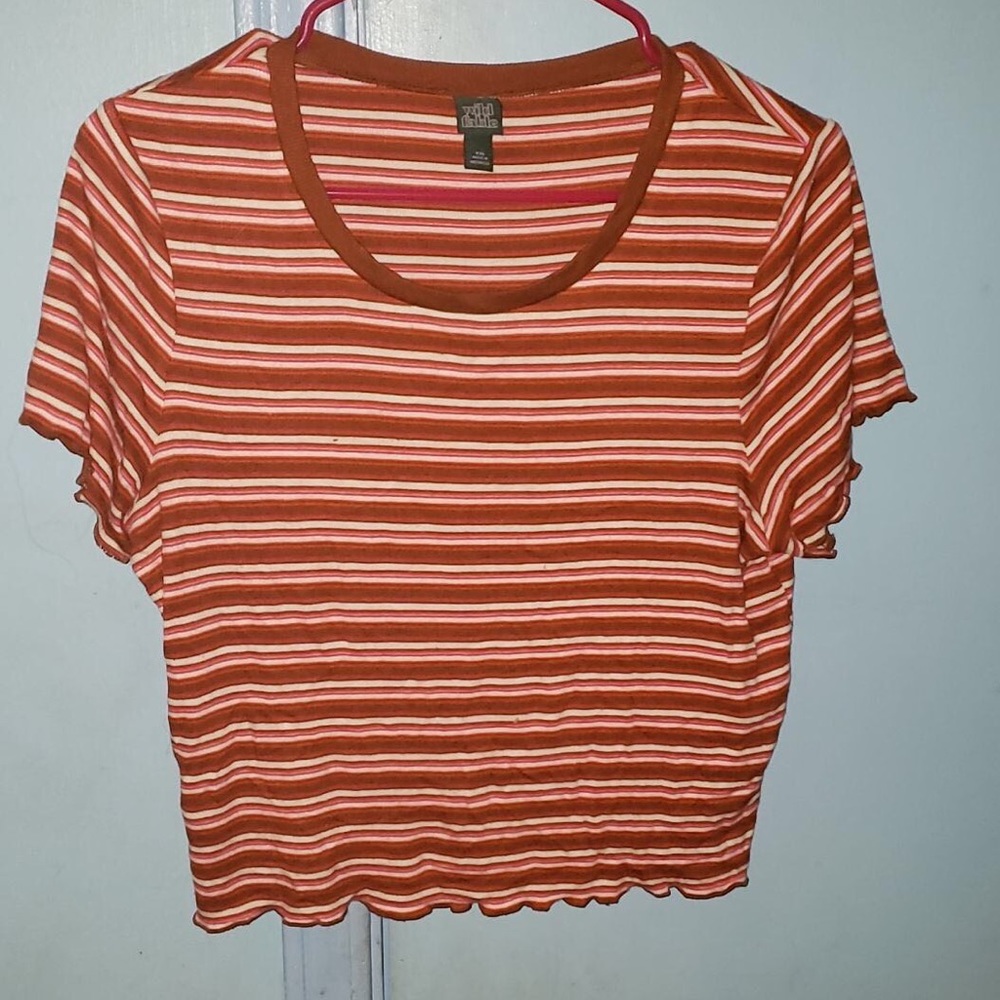 Stripped cropped top